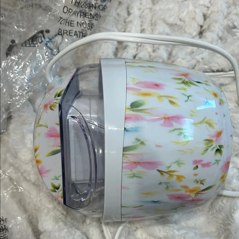 LFS Romatic Floral Pink Pint Personal Home Ice Cream Maker New kitchen wear